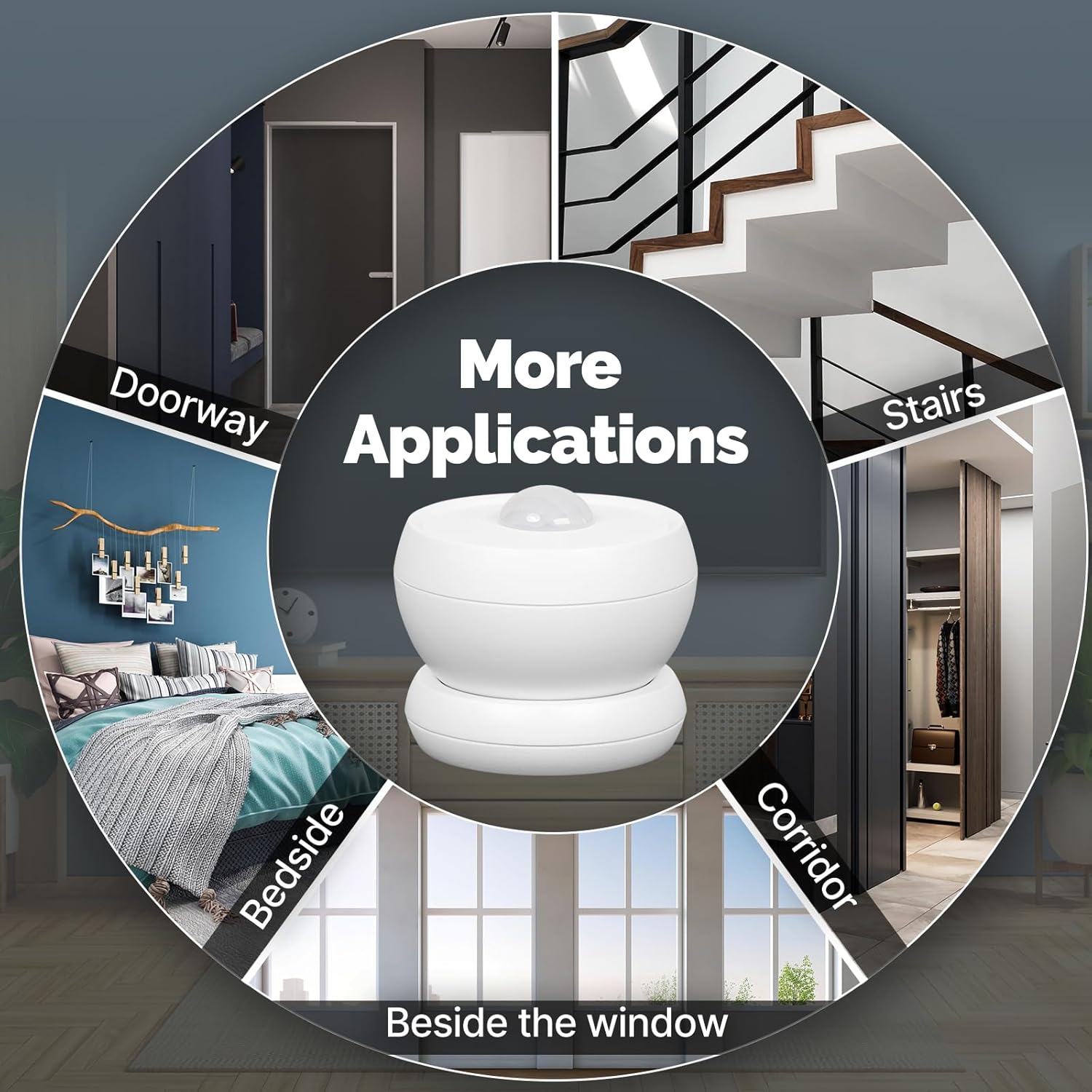 MOES Tuya ZigBee PIR motion sensor side view