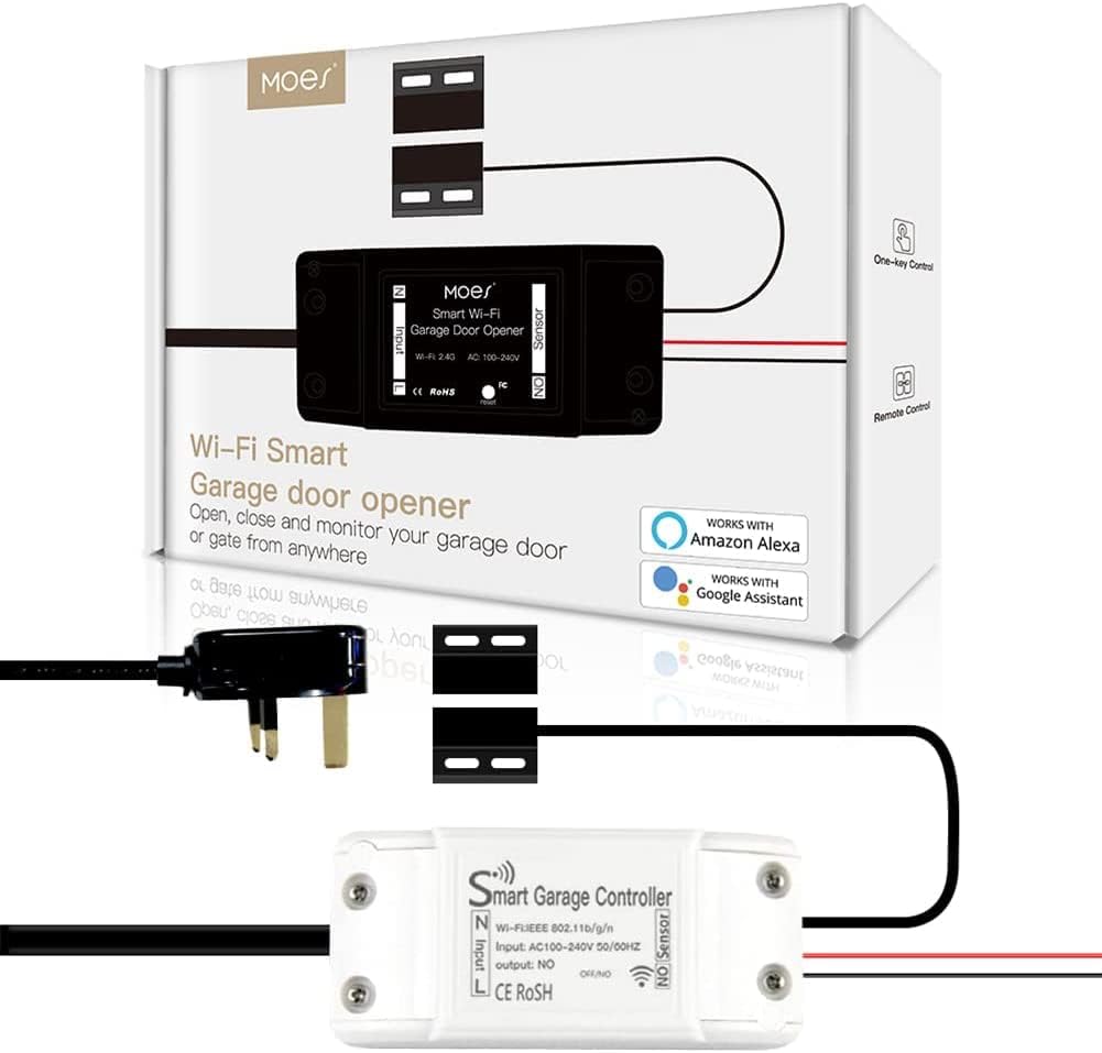 MOES WiFi smart garage door controller front view
