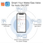 MOES WiFi smart water and gas valve controller managed through Tuya Smart app