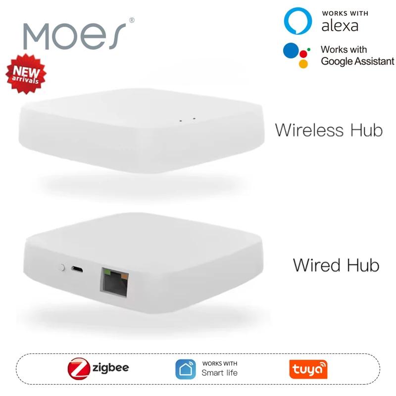 MOES ZigBee Gateway connected to smart home devices