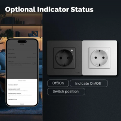 MOES ZigBee smart socket controlling household appliance