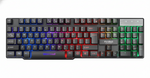 Gaming keyboard with RGB lighting on a white background