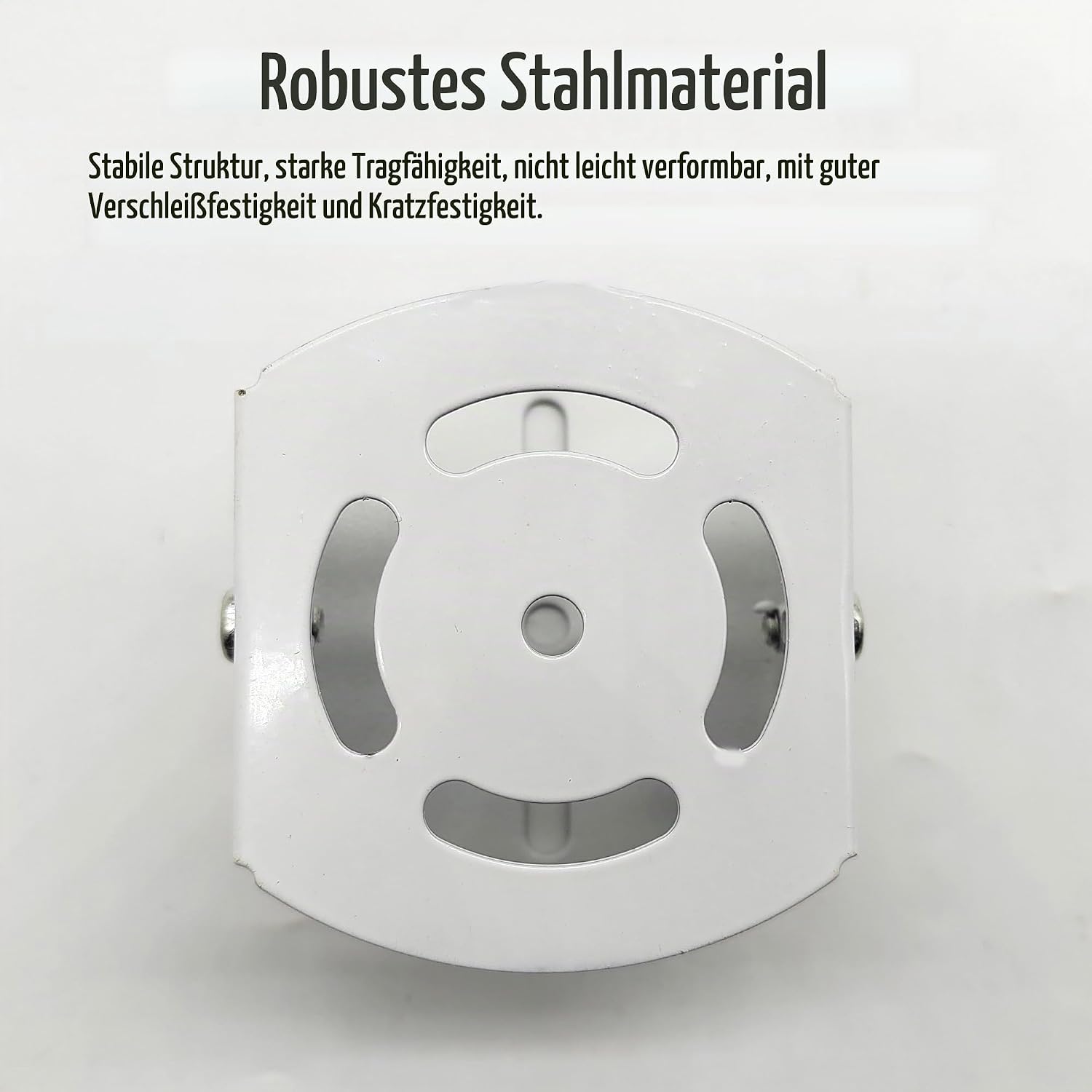Metal camera stand base detail view