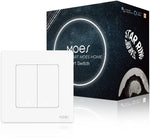 Moes Star Ring Switch Panel EU 2 Slots White main view