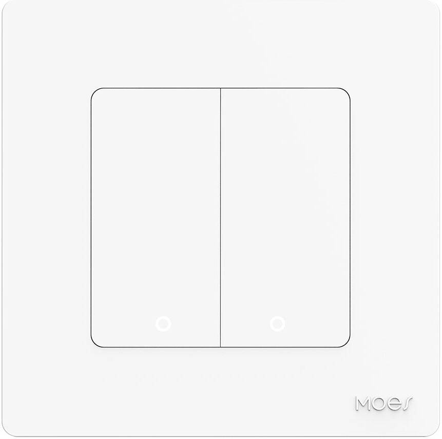 Moes Star Ring Switch Panel EU 2 Slots White secondary view