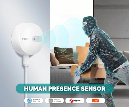 Moes Zigbee Human Presence Sensor with Light Sensor detail view