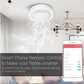 Moes Zigbee Smoke Detector with 1xCR123A battery detail view