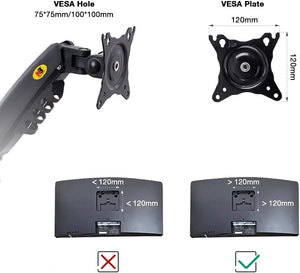 NB F160 monitor stand side view
