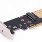 NVMe PCI adapter side view