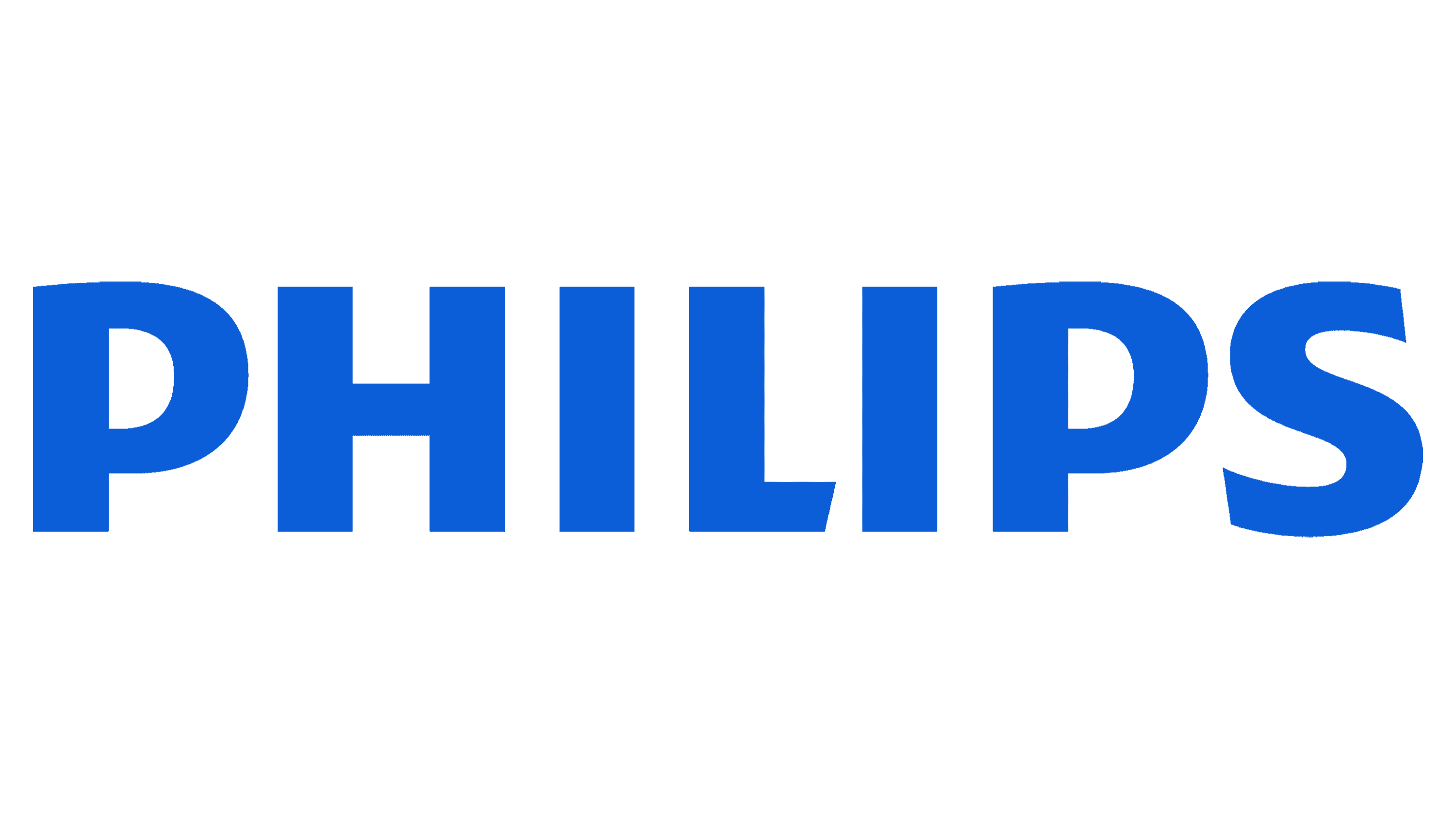 Philips logo in blue on a green background
