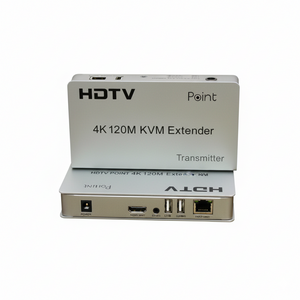 HDTV Point 4K 120M KVM Extender transmitter on a white background