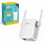 TP-Link mesh Wi-Fi extender with packaging on a white background
