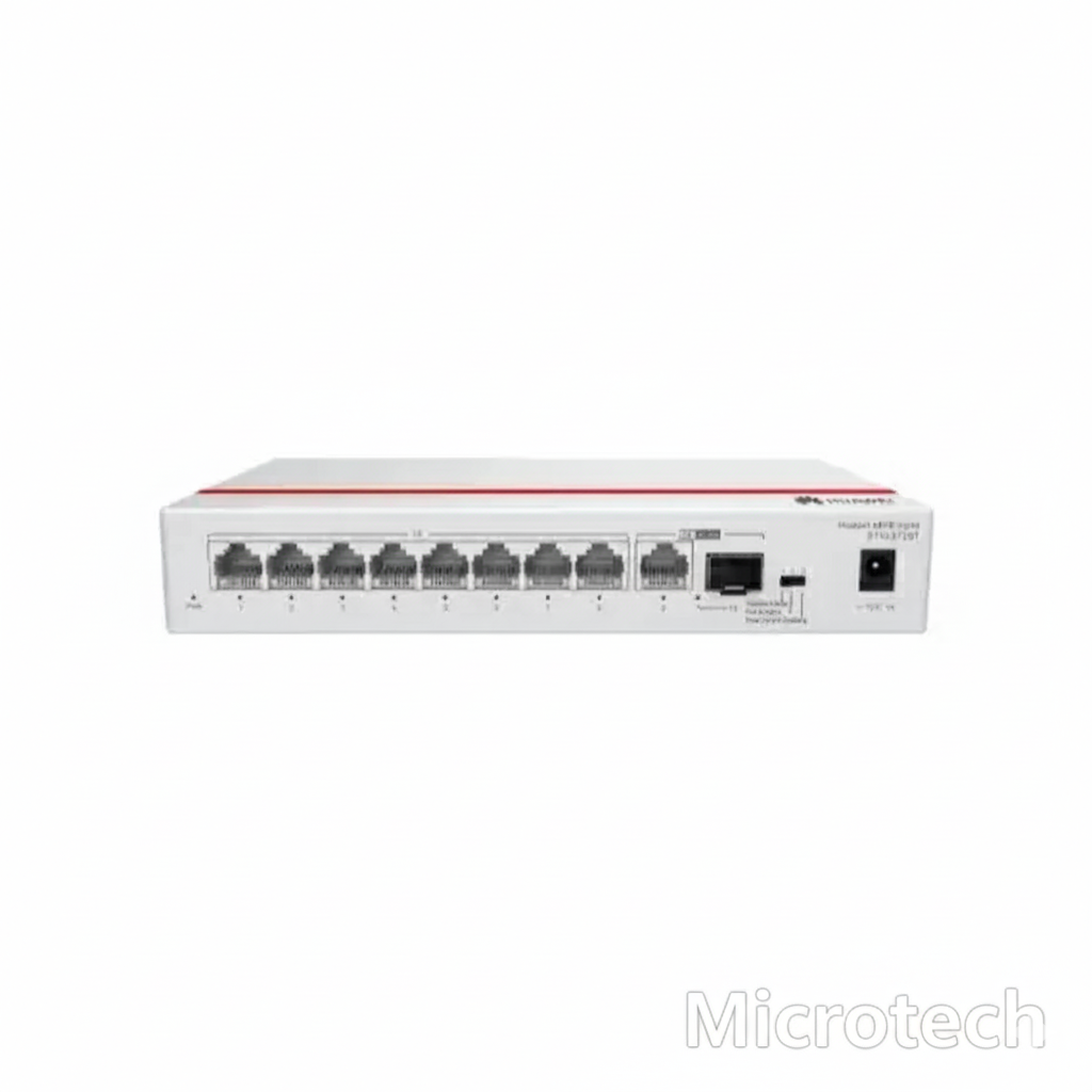 Huawei eKit S110-8T2ST 8*10/100/1000BASE-T ports 1*GE SFP port 1*10/100/1000BASE-T port AC power power adapter