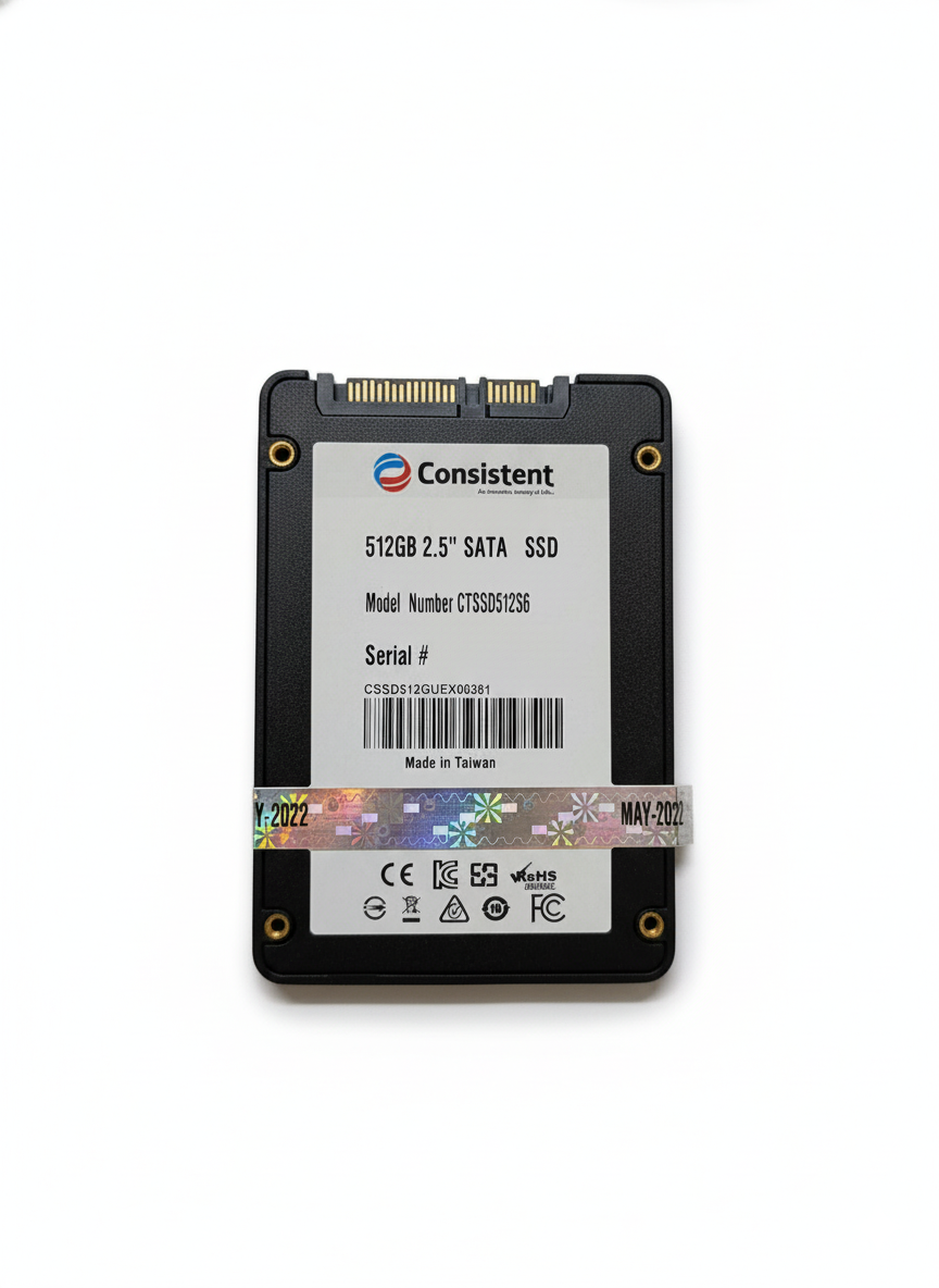 Consistent brand SSD on a white background