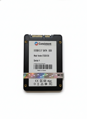 Consistent brand SSD on a white background