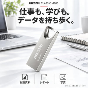 Side view of HIKSEMI metal 32GB flash drive