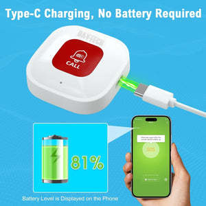 Side view of Tuya SOS smart emergency button