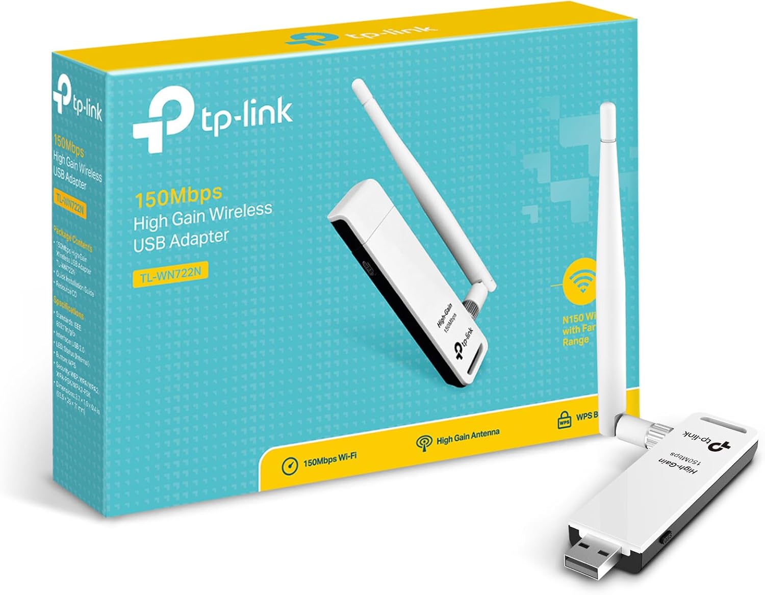 TP-Link TL-WN722N USB adapter main view