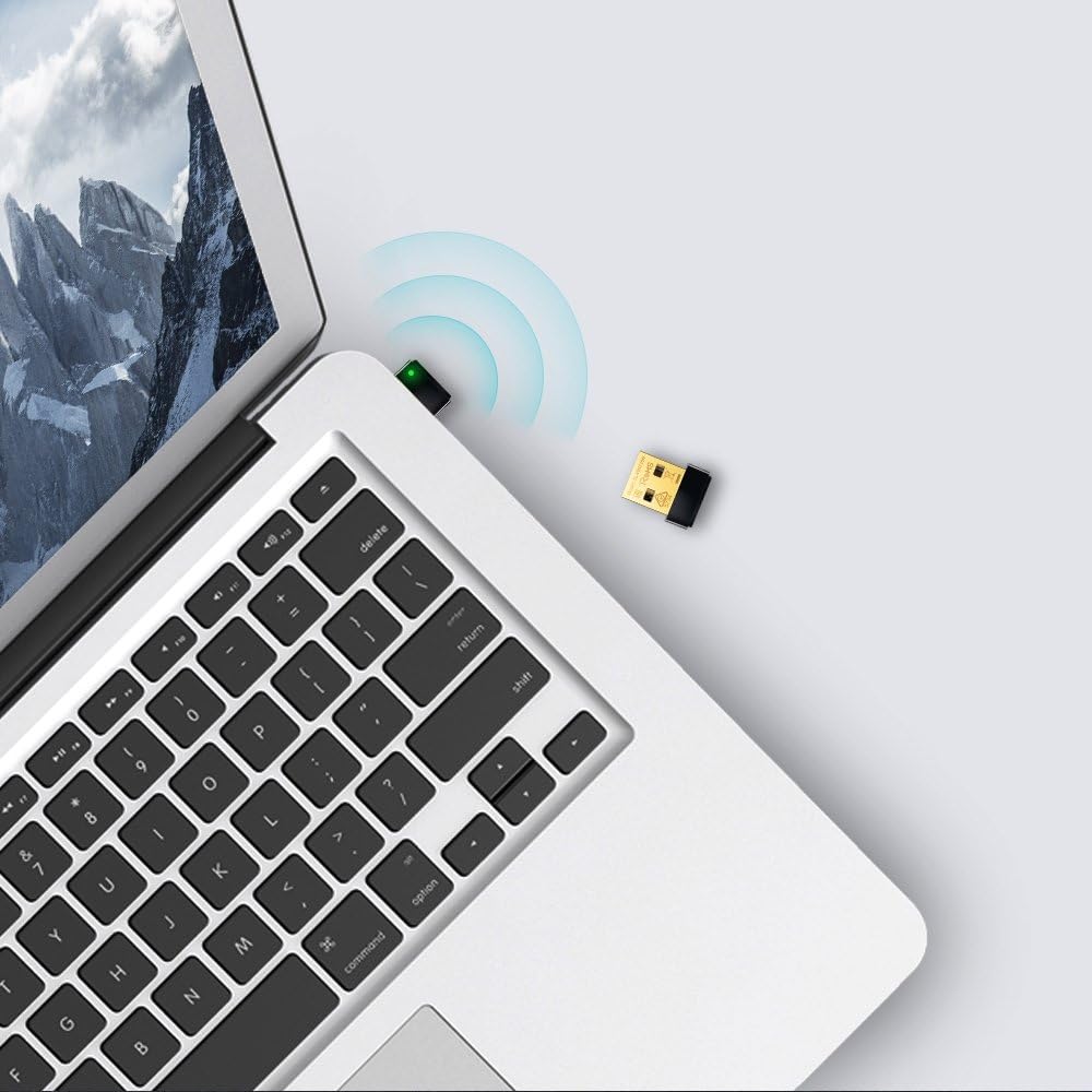 TP-Link USB wireless adapter side view