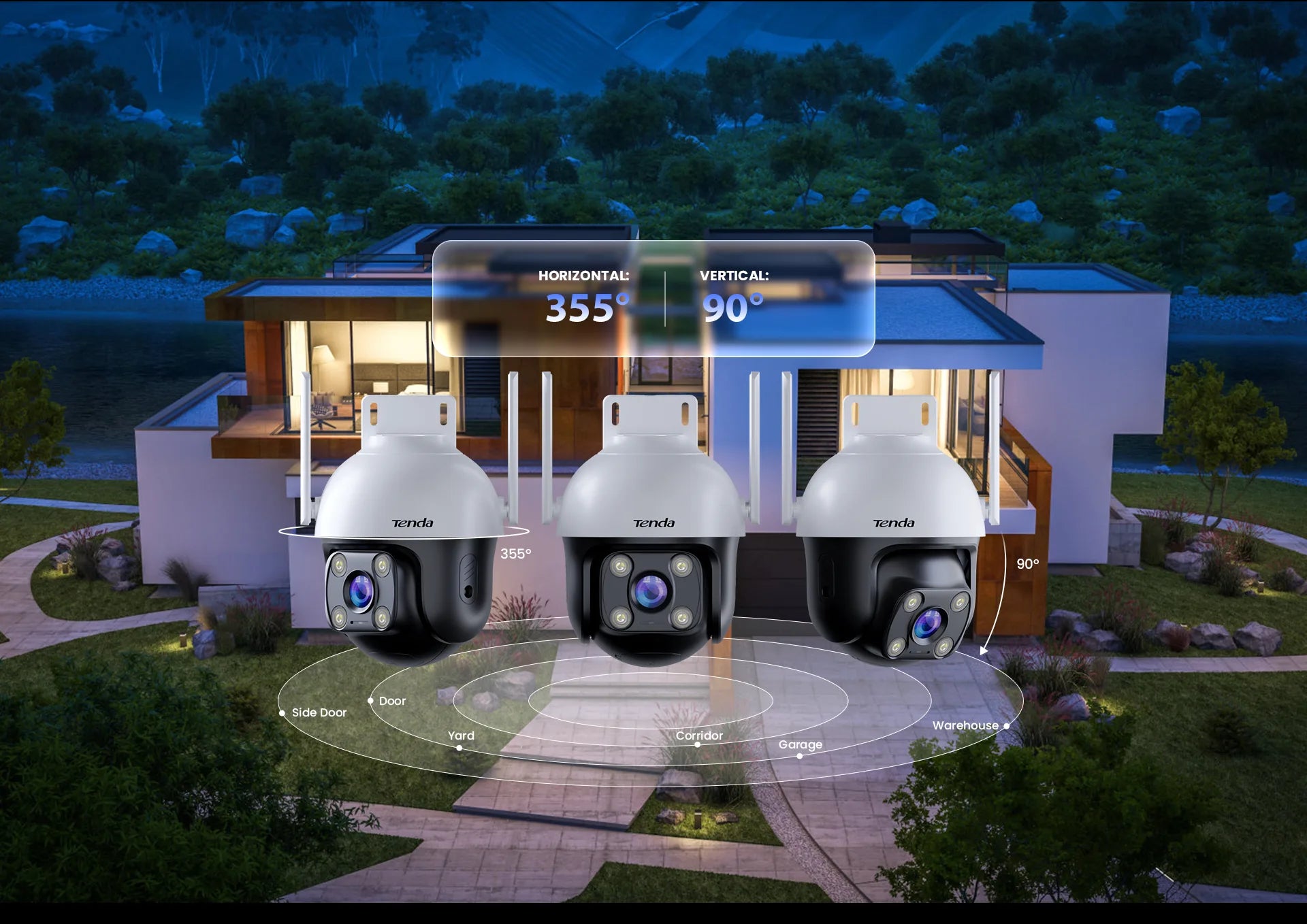 Tenda CH7 wireless camera detail view
