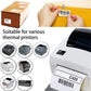 Thermal barcode stickers side view