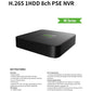 Tiandy TC-R3108 8-channel PSE NVR front view