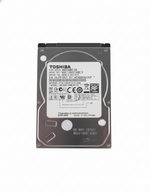 Toshiba hard drive on a white background
