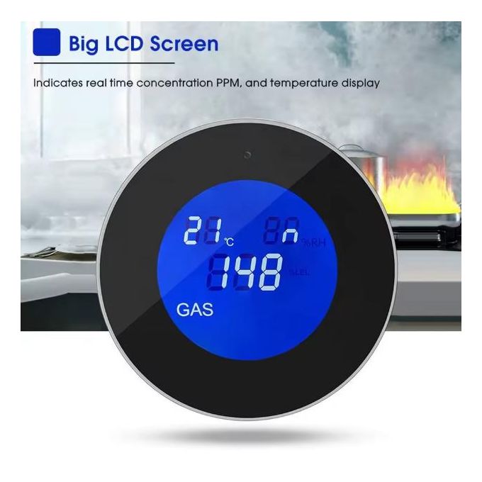 Tuya Wi-Fi gas leak detector display view