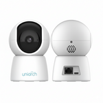 White surveillance camera with 'uniarch' branding on a white background