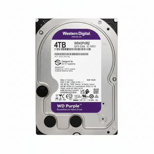 Western Digital Purple 4TB hard drive on a white background