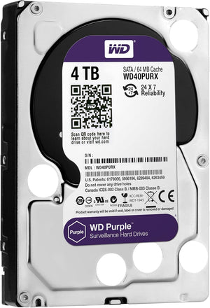 WD Purple 4TB hard drive main view