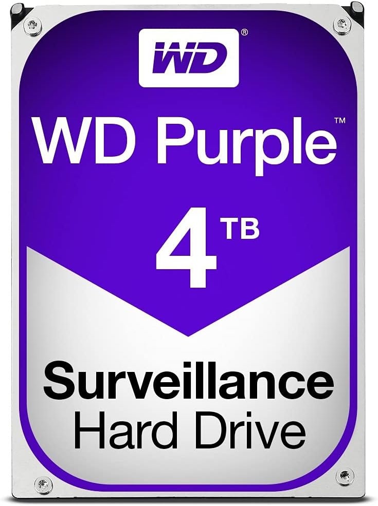 WD Purple hard drive side view