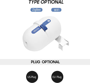WiFi smart valve controller installed on water valve