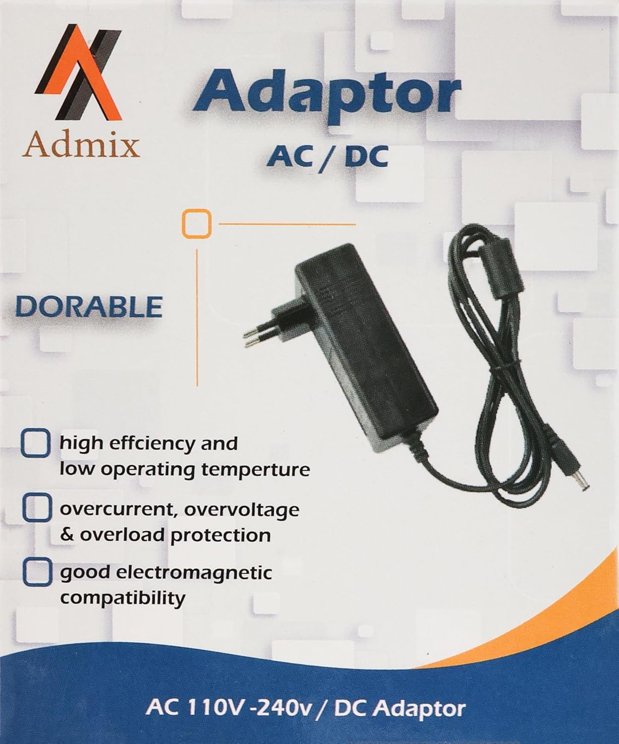 Adaptor 5V-1A main front view