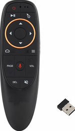 Front view of Air Mouse showing buttons and ergonomic design