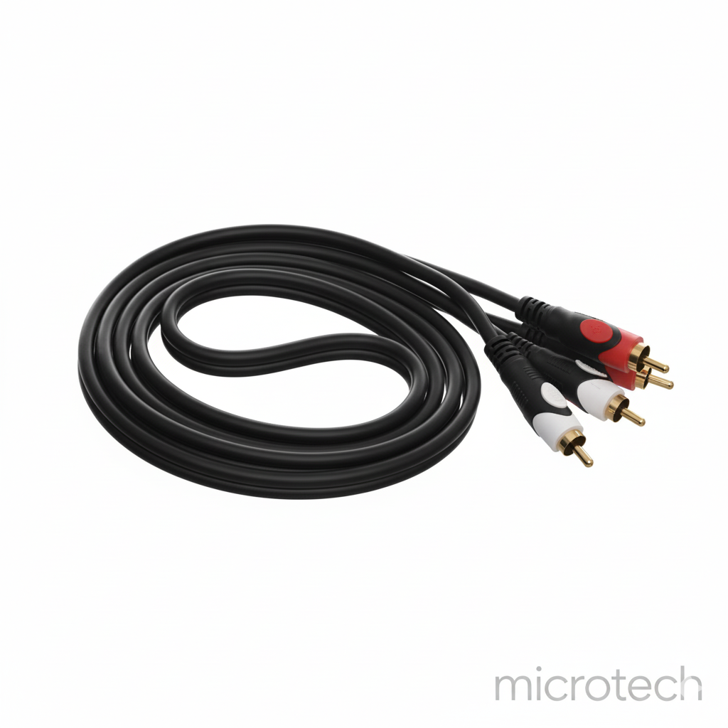 Audio cable 2x2 front view