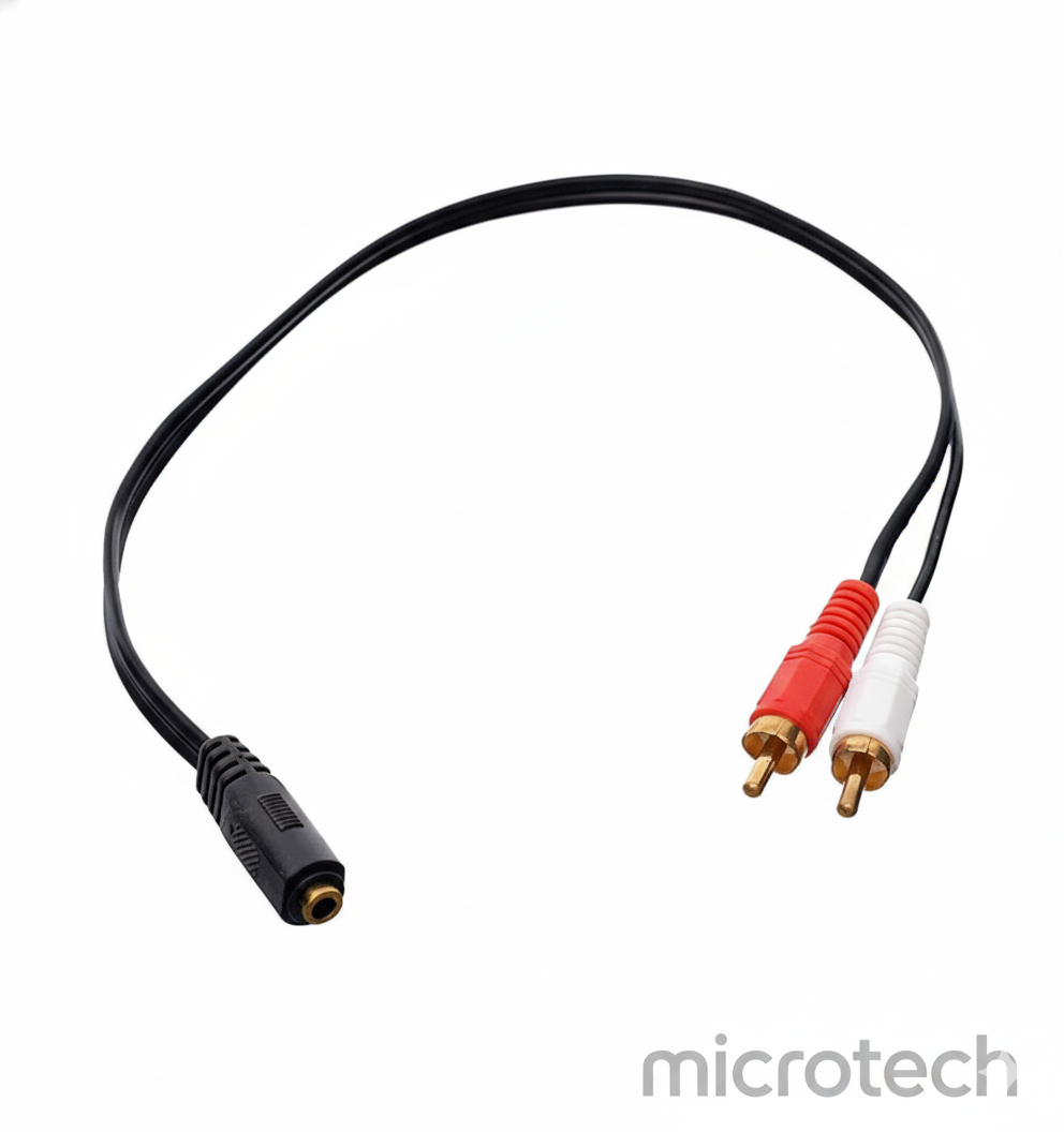 Audio connector front view