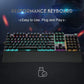 aula keyboard gaming mechanical f2088 side view