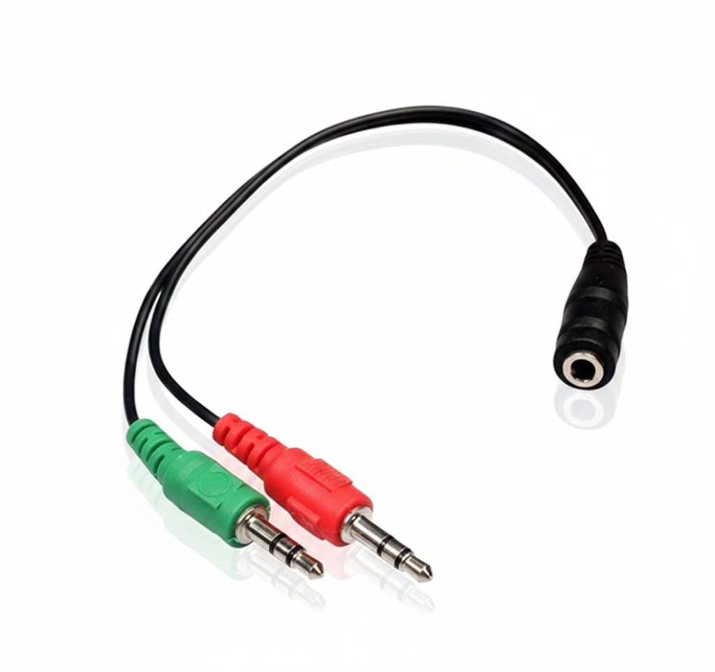 Main view of AUX converter female to 2 male