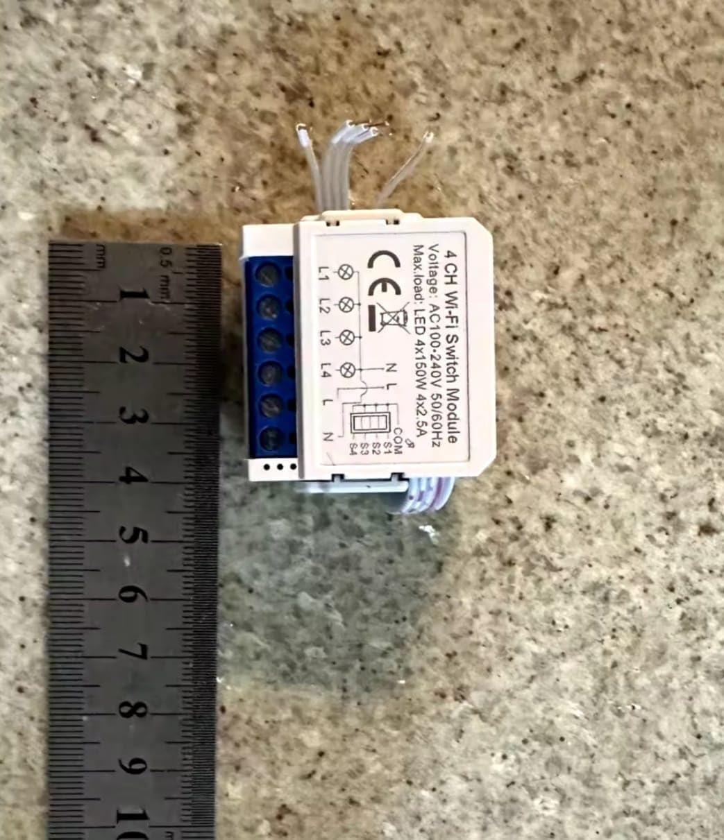 Avatto mini smart 4CH Zigbee module detail view