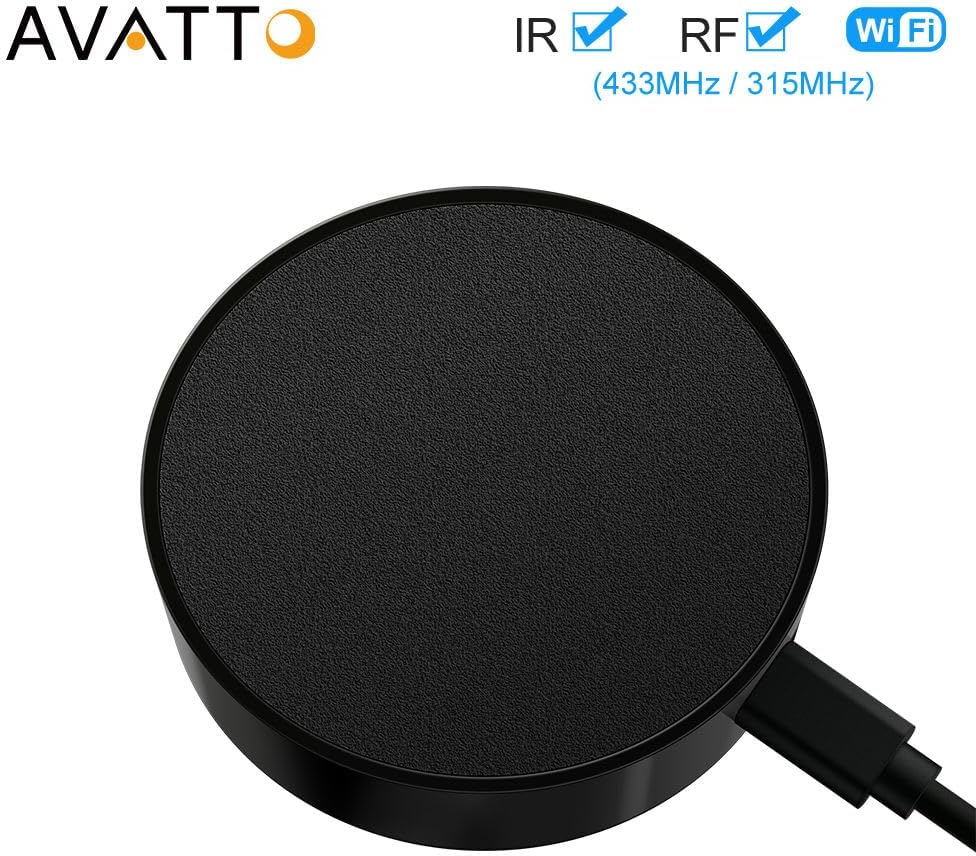 AVATTO Tuya WiFi IR RF remote side view