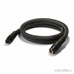 Front view of 3x3 shielded cable showing full length and protective shielding