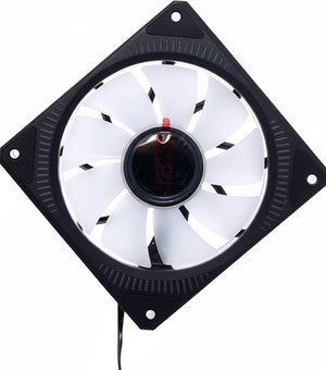 Front view of RGB case fan for PC