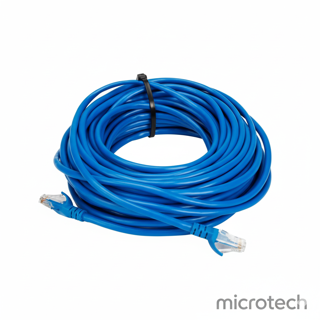 CAT5 network cable 10 meter main front view