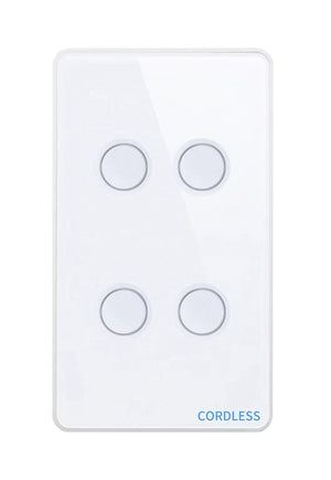 Cordless CL-04G smart wall switch side view