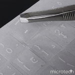 Clear label keyboard stickers front view