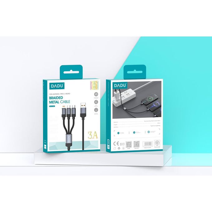 Dadu Cable 3X1 multi-device charging cable main product view