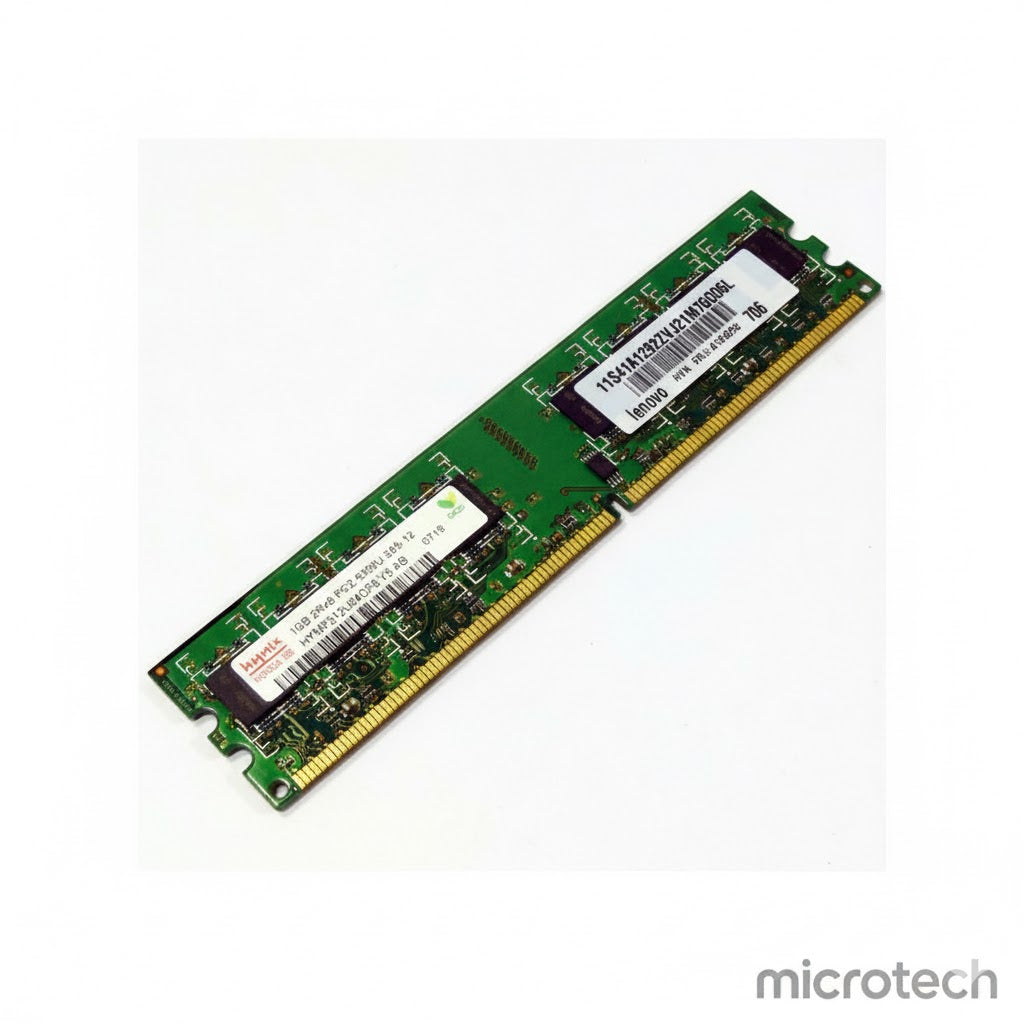 Front view of DDR2 1GB U RAM memory module