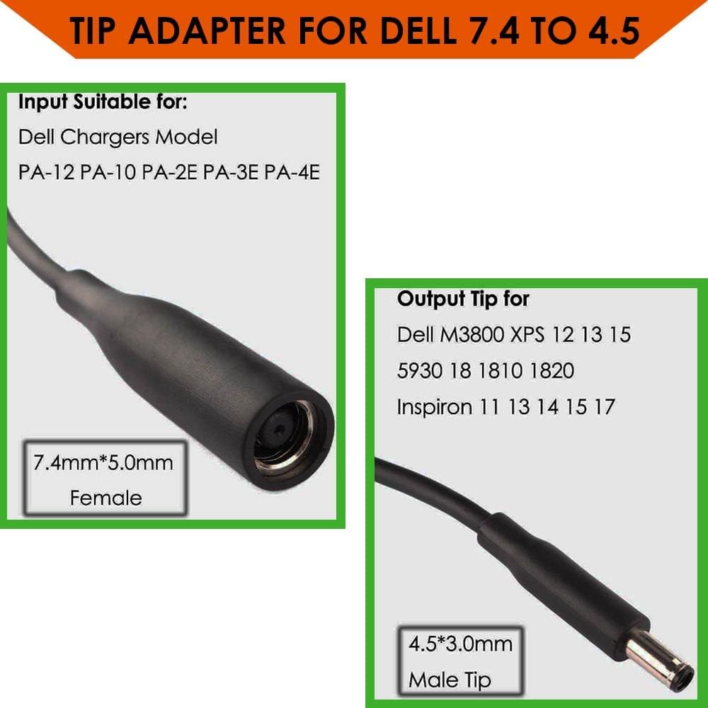 Dell adapter pin converter detail connection view