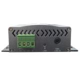 DSPPA mini stereo amplifier 40W Bluetooth side angle view